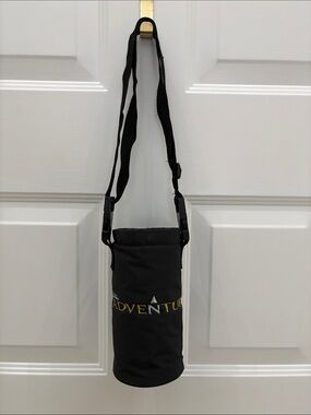 National Geographic Adventure Black Bottle Carrier Crossbody Bag